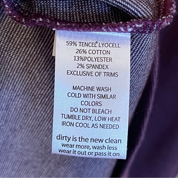 Horny Toad Finlay Faux Wrap Long Sleeve Dress in Burgundy Size X Large - Picture 9 of 9